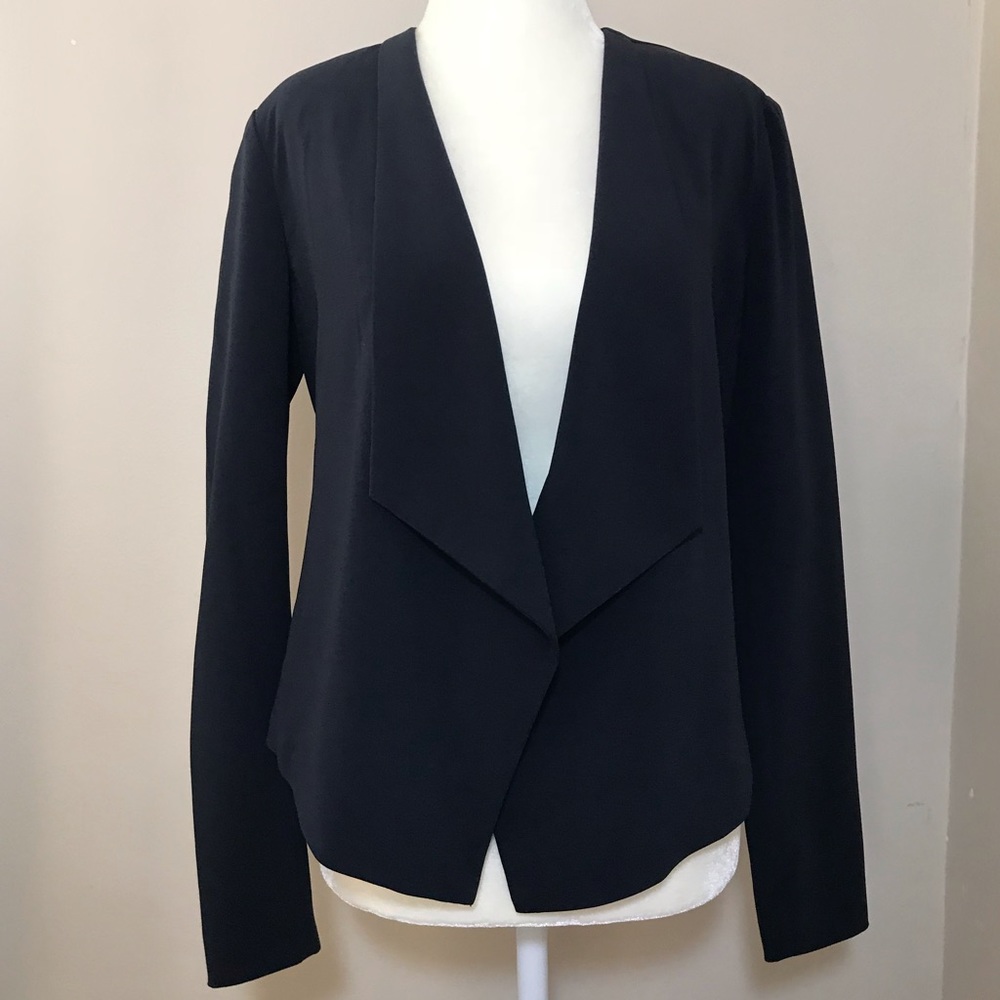 Asymmetrical Navy Blazer